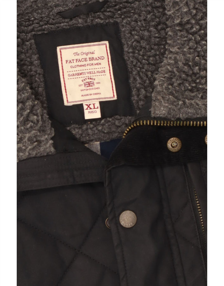 Fat Face Ανδρικό καπιτονέ Gilet UK 42 XL Μαύρος Πολυεστέρας