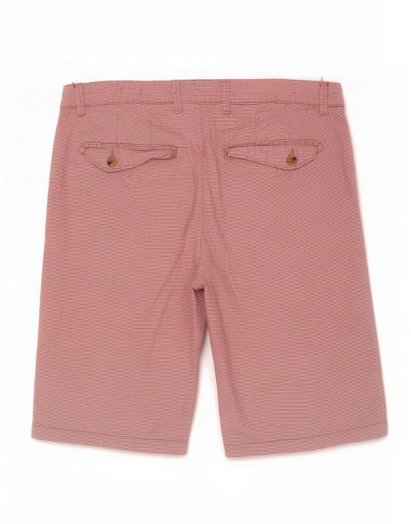 Zara Ανδρικό σορτς Chino EU 42 Large W32 Βαμβακερό κόκκινο ριγέ
