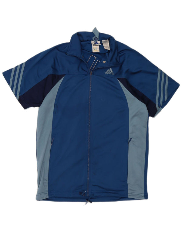 Adidas Boys Graphic αθλητική φόρμα τοπ μπουφάν 15-16 ετών μπλε χρώματος