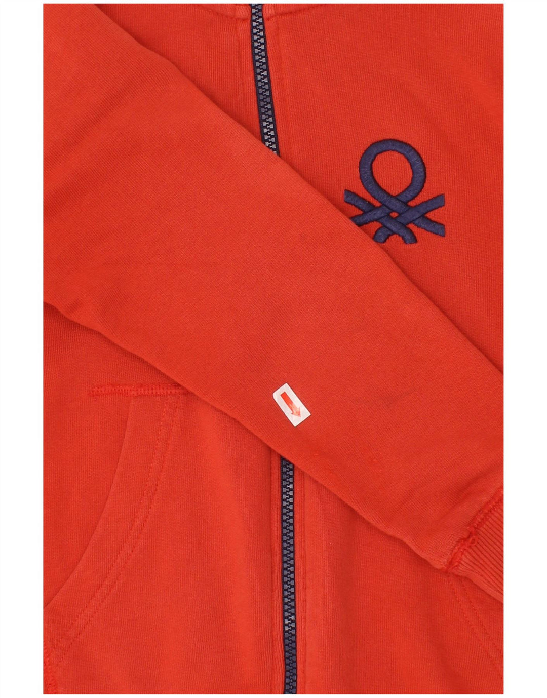 BENETTON Boys αθλητική φόρμα Top Jacket 6-7 ετών Small Red Cotton