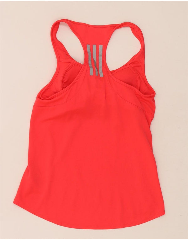 Adidas Γυναικείο γιλέκο Climalite Top UK 8/10 Μικρός κόκκινος πολυεστέρας