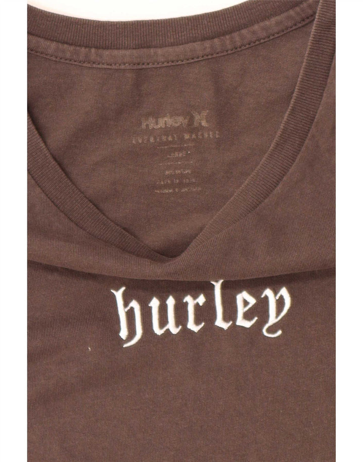 Ανδρικό T-Shirt γραφικό Hurley Top Large καφέ