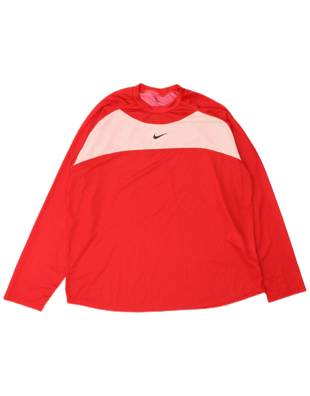 Ανδρικό γραφικό τοπ Nike μακρυμάνικο 2XL κόκκινο χρώματος πολυεστέρας