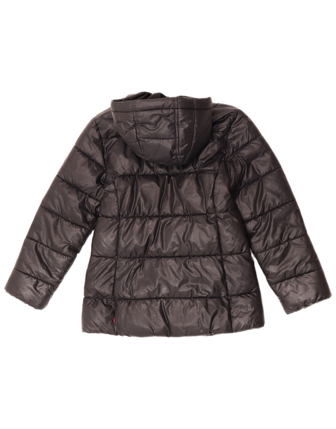 Levi's Girls Hooded Jacket 9-10 Years Black Polyester