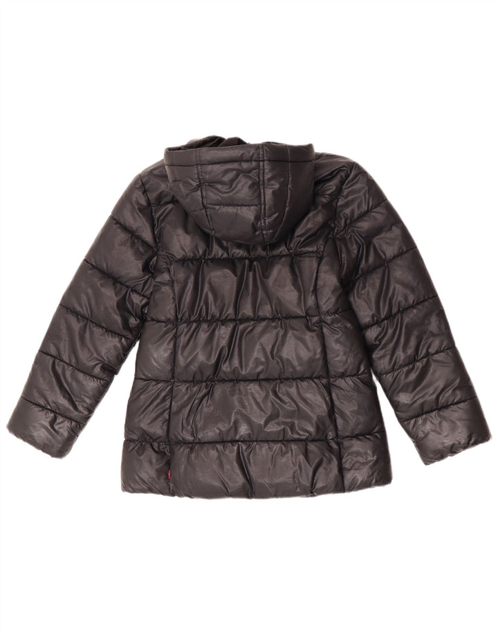 Levi's Girls Hooded Jacket 9-10 Years Black Polyester