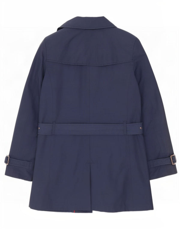 Tommy Hilfiger Γυναικεία καμπαρντίνα UK 14 Large Navy Blue Cotton