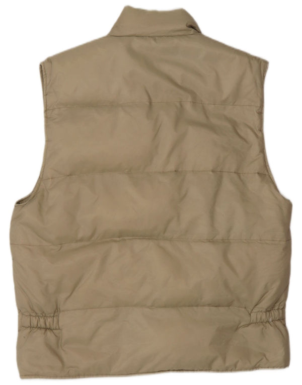 Lee Mens Padded Gilet UK 42 XL Beige Nylon
