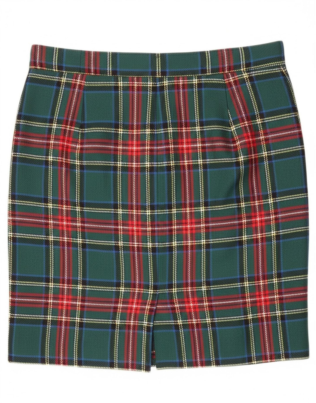 Vintage Γυναικεία Pencil Φούστα W30 Μεσαίο Πράσινο Καρό