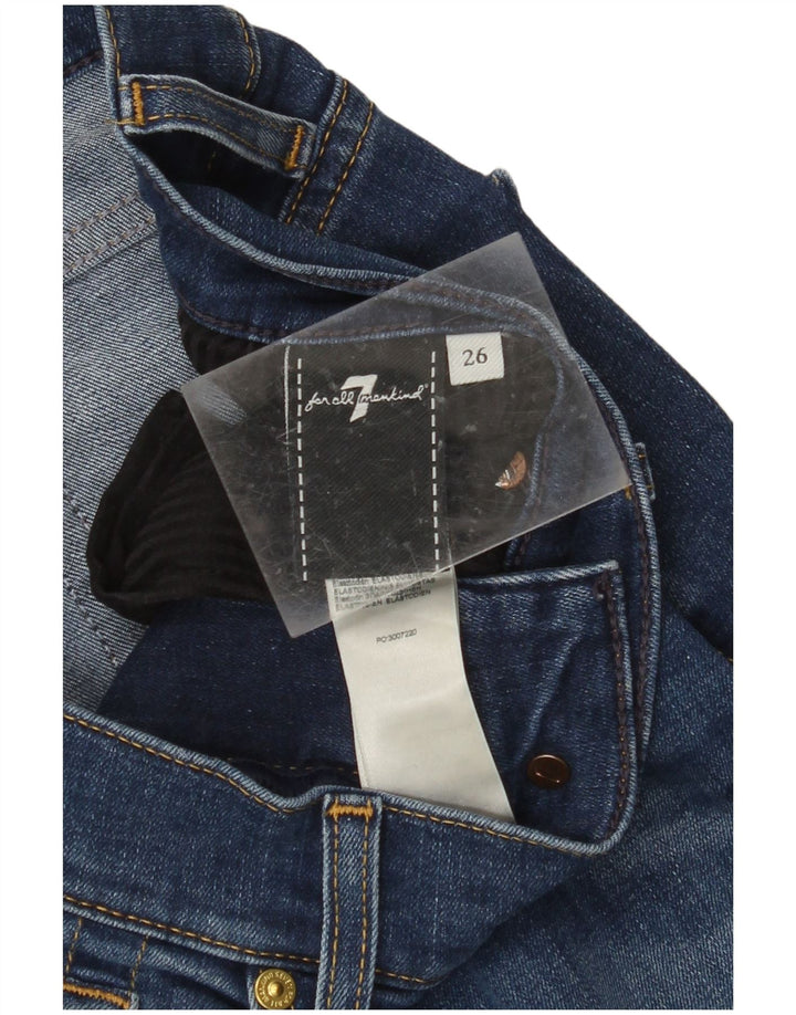 7 ΓΙΑ ΟΛΗ ΤΗΝ ΑΝΘΡΩΠΟΤΗΤΑ Γυναικεία Slim Jeans W26 L28 Blue Cotton