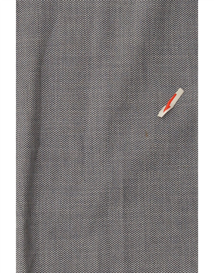 Zara Γυναικείο Slim Suit Παντελόνι EU 40 Medium W30 L27 Grey Chevron Polyester