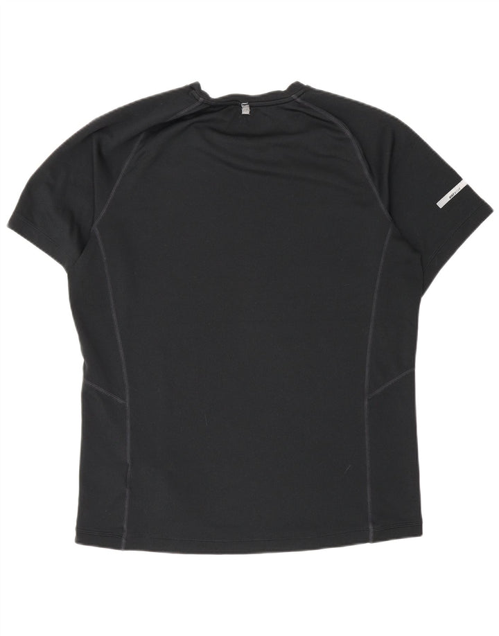 Ανδρικό T-Shirt Nike Dri Fit Top από μεσαίο μαύρο πολυεστέρα