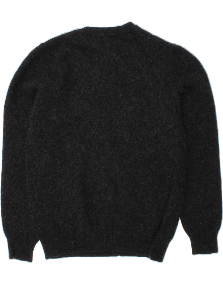 BENETTON Boys Crew Neck Jumper Sweater 6-7 Years Small  Grey Virgin Wool Vintage Benetton and Second-Hand Benetton from Messina Hembry 