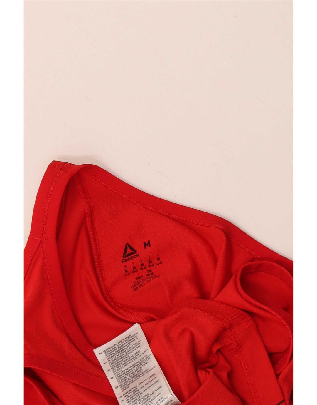 Reebok Γυναικείο Bodypump Graphic Vest Top UK 12/14 Medium Red Polyester