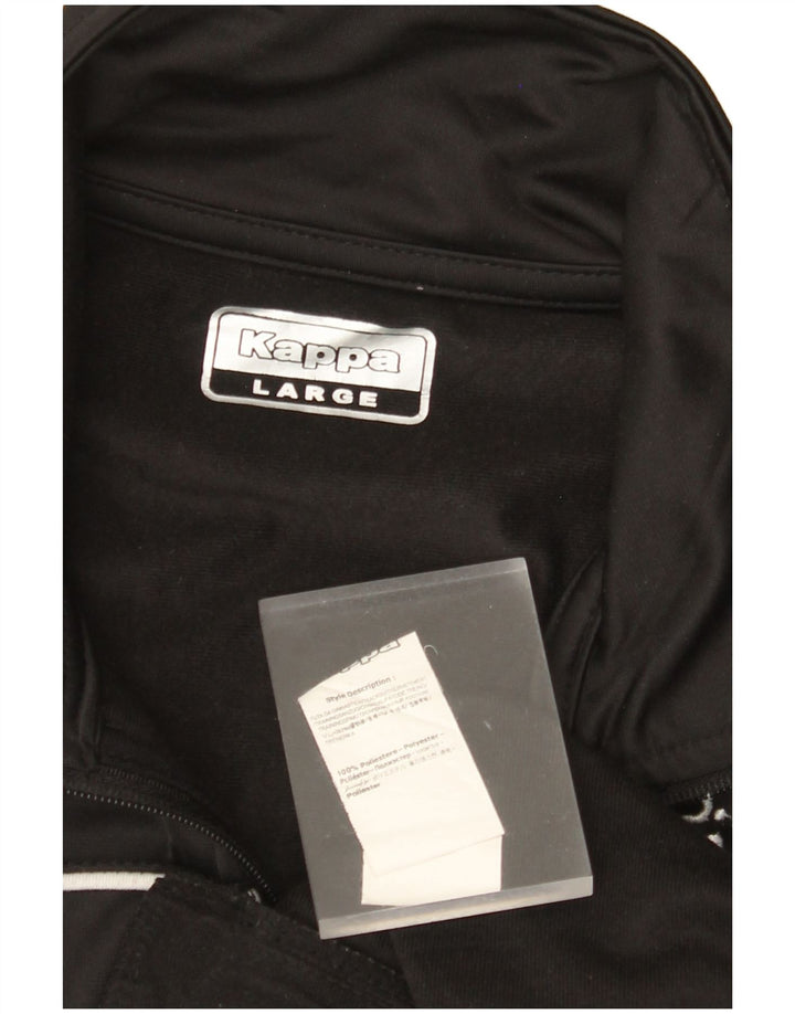 Ανδρική φόρμα γραφική KAPPA Top Jacket Large Black Polyester