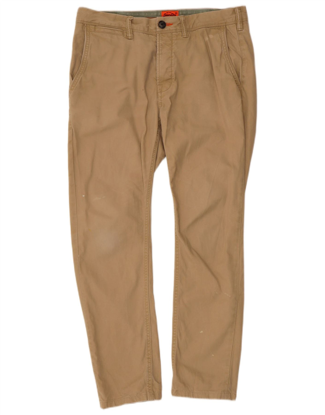 Ανδρικό Slim Chino Παντελόνι Superdry Small W34 L27 Beige βαμβακερό