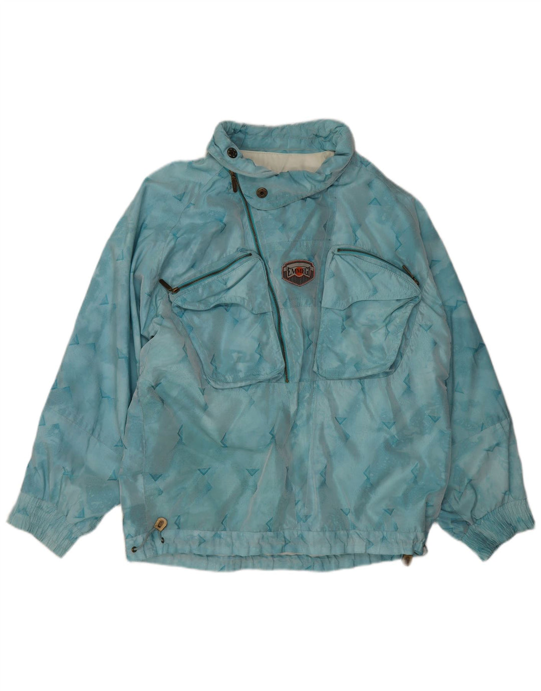 Emmegi Ανδρικό πουλόβερ Ski Jacket UK 38 Medium Blue Geometric Polyamide