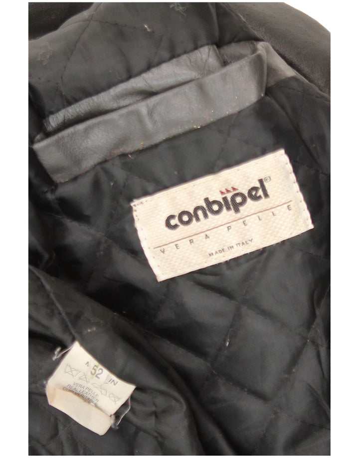 Ανδρικό δερμάτινο μπουφάν Conbipel IT 52 Large Grey Leather