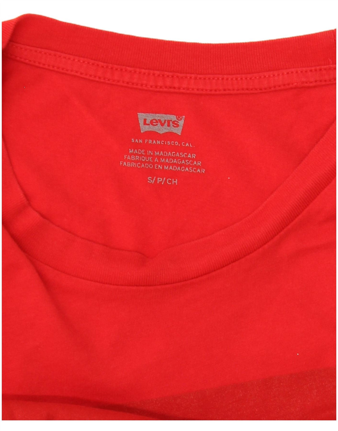 Γυναικείο γραφικό μπλουζάκι Levi's Top UK 10 Small Red
