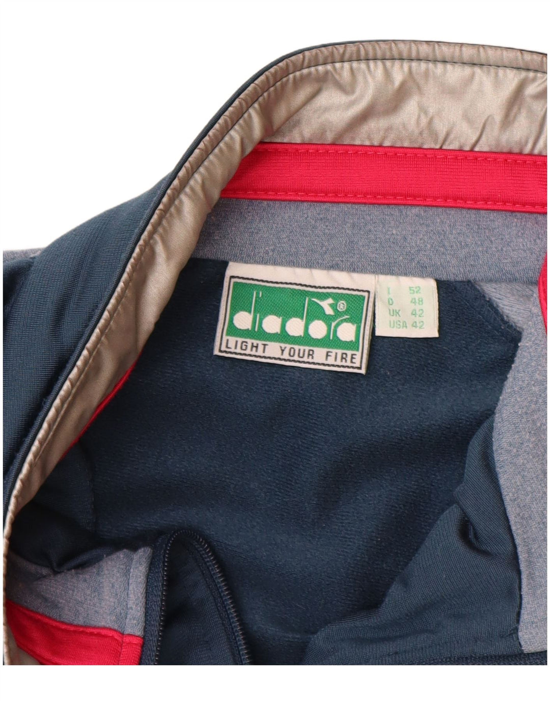 Ανδρική φόρμα DIADORA Top Jacket UK 42 Large Navy Blue Colorblock