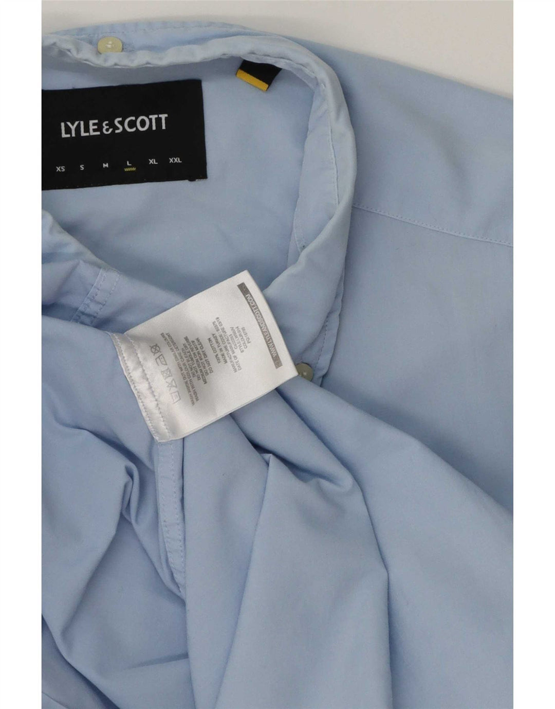 Lyle & Scott Ανδρικό πουκάμισο μεγάλο μπλε βαμβακερό