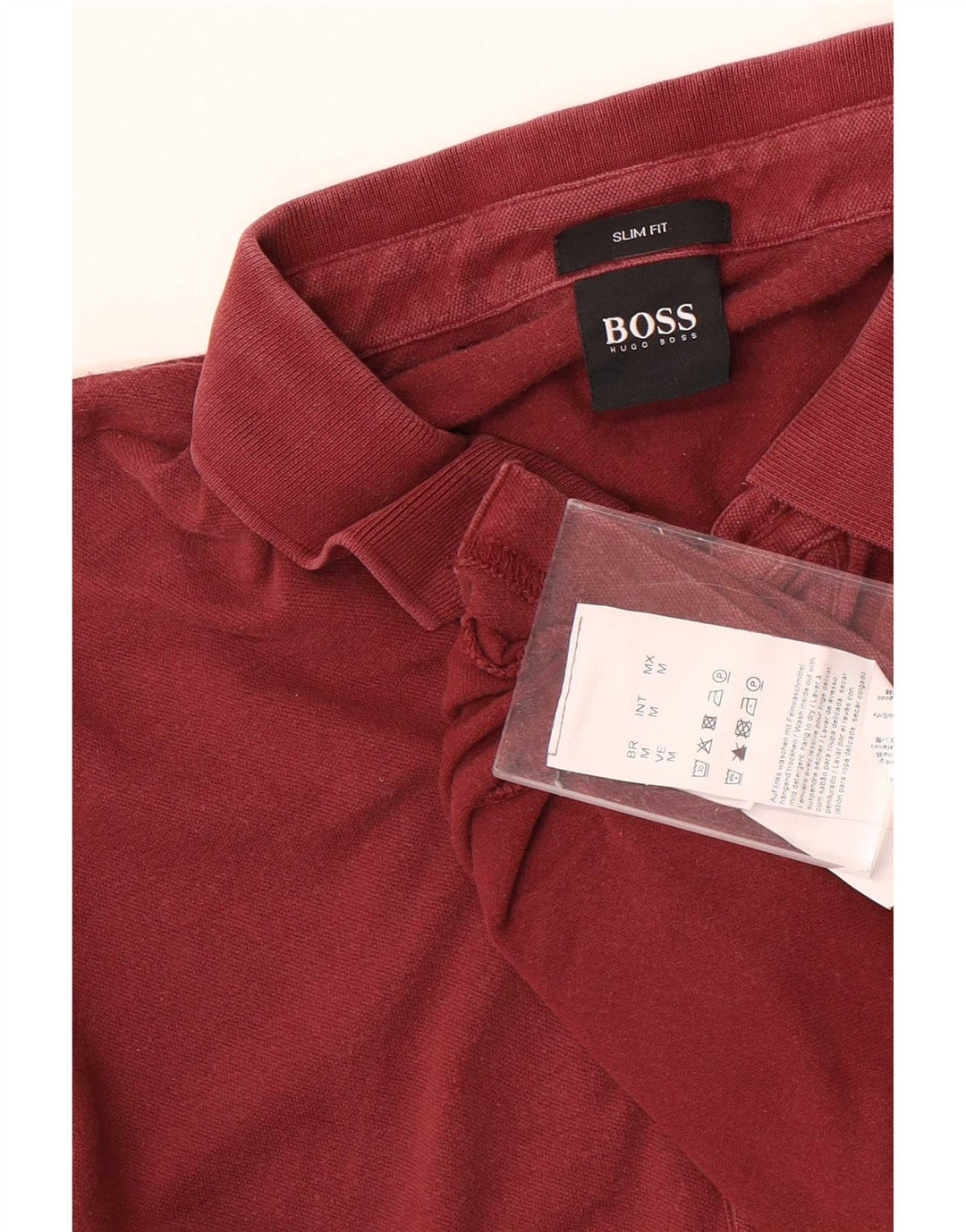 Ανδρικό μπλουζάκι πόλο Hugo Boss, μεσαίο βαμβακερό, με λεπτή εφαρμογή
