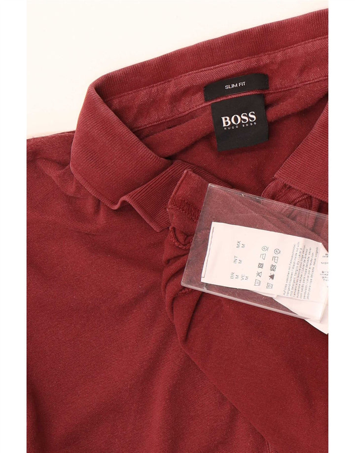 Ανδρικό μπλουζάκι πόλο Hugo Boss, μεσαίο βαμβακερό, με λεπτή εφαρμογή