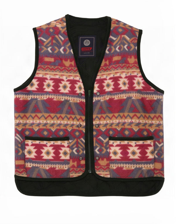 Master Mens Fleece Gilet UK 42 XL Πολύχρωμο Fair Isle