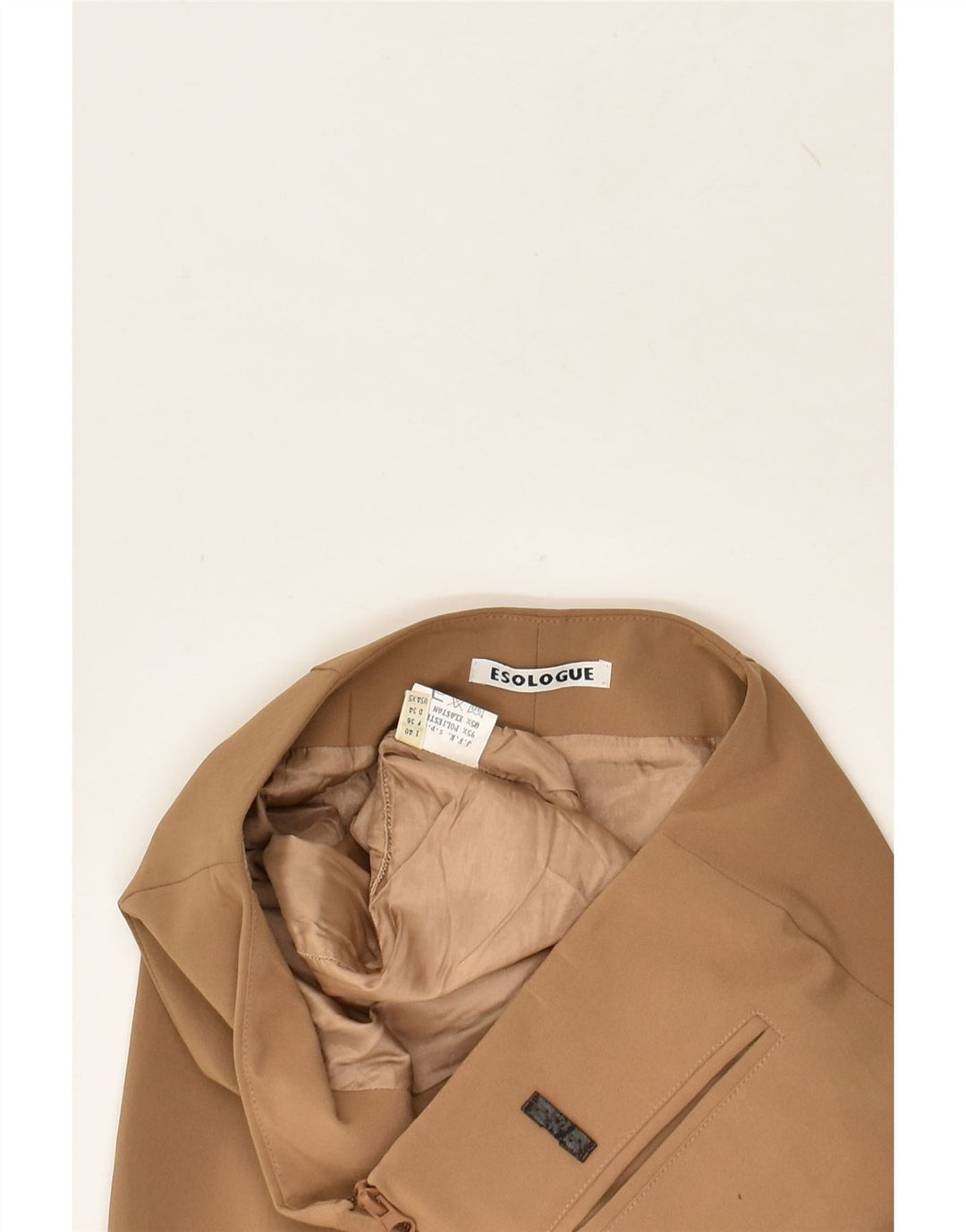VINTAGE Womens Straight Skirt IT 40 Small W26 Brown Polyester | Vintage Vintage | Thrift | Second-Hand Vintage | Used Clothing | Messina Hembry 