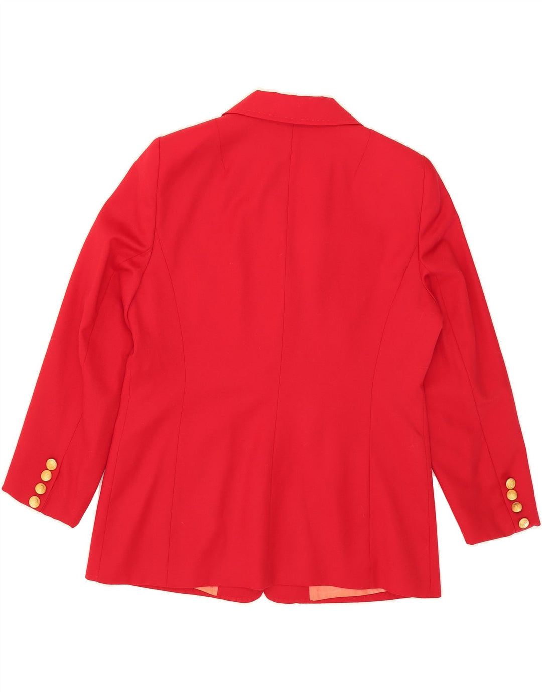 VINTAGE Womens 3 Button Blazer Jacket UK 14 Large Red Vintage Vintage and Second-Hand Vintage from Messina Hembry 