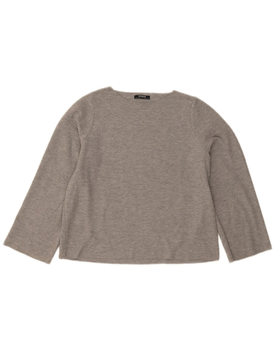 Zara Γυναικείο Trafaluc Oversized τοπ μακρυμάνικο UK 10 Small Grey