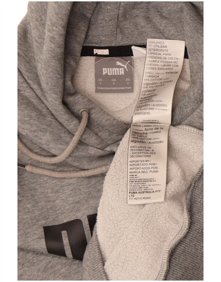 Ανδρικό γραφικό κουκούλα Puma Μικρό γκρι βαμβακερό