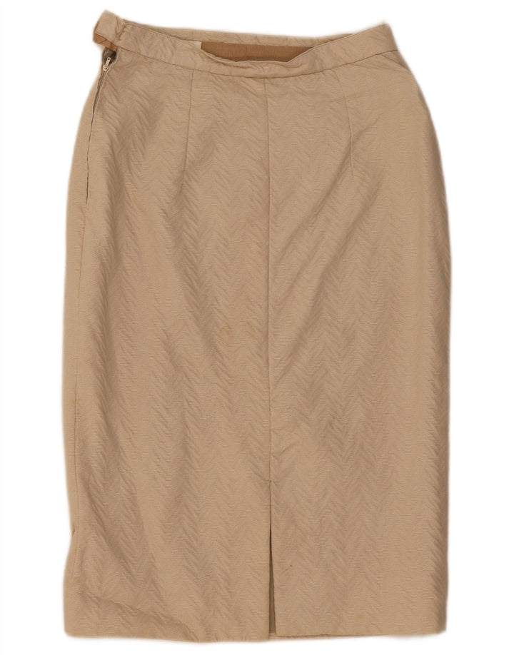 Γυναικεία ίσια φούστα VINTAGE W27 Small Beige Chevron