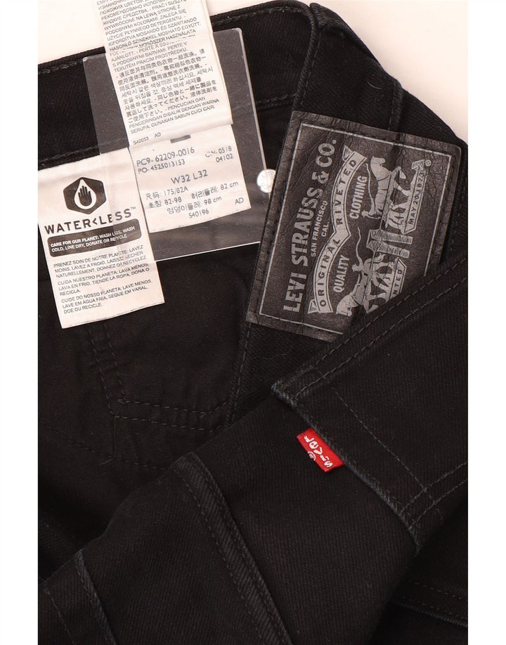 Ανδρικό τζιν Levi's Slim W32 L32 Μαύρο βαμβακερό
