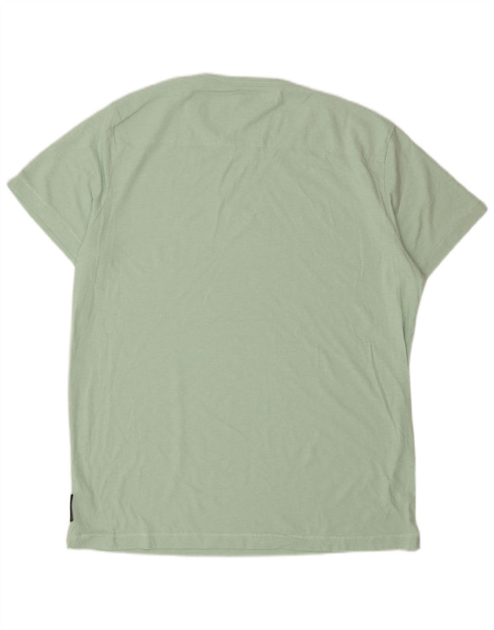Ανδρικό T-Shirt French Connection Top μεγάλο πράσινο βαμβακερό