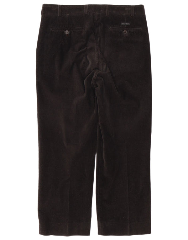Paul & Shark Ανδρικό Stretch Κοτλέ παντελόνι IT 50 Large W34 L27 Μαύρο