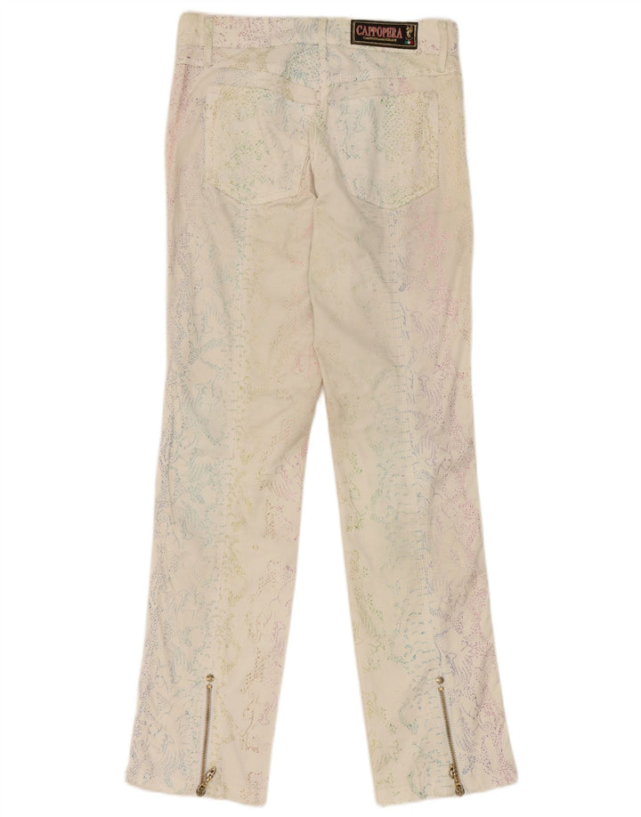 Γυναικείο Casual Παντελόνι Cappopera IT 42 Medium W26 L29 Off White