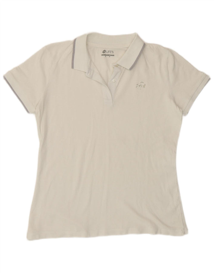 Γυναικείο πουκάμισο πόλο Lotto UK 14 Medium White