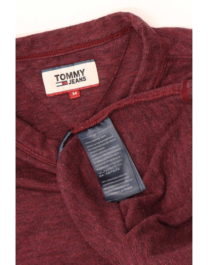 Ανδρικό τοπ Tommy Hilfiger, μακρυμάνικο, βαμβακερό μεσαίο μπορντό