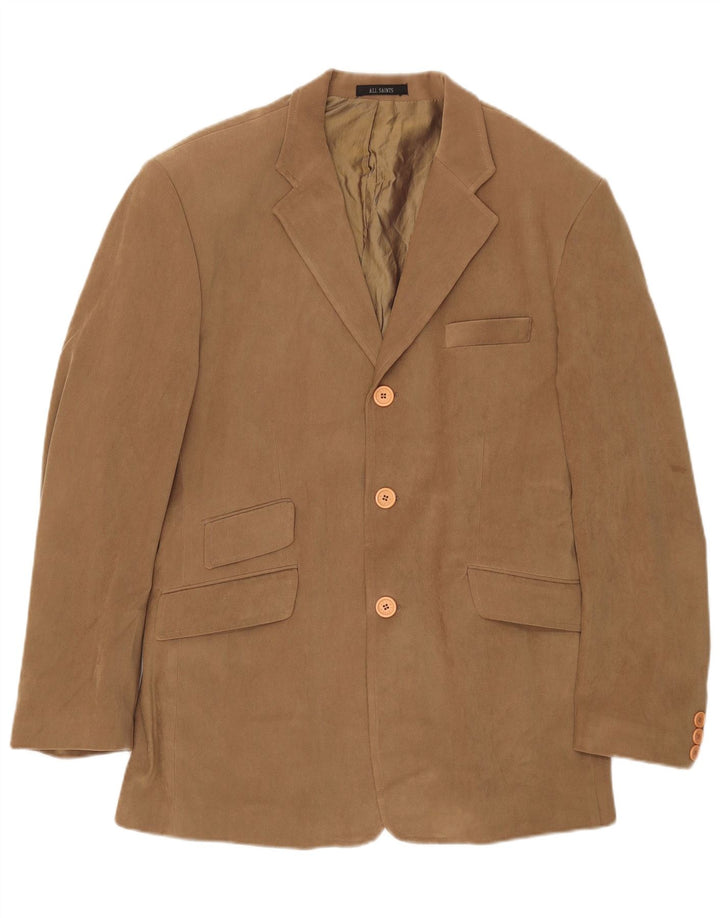 All Saints Ανδρικό σακάκι σακάκι με 3 κουμπιά UK 42 XL Beige Polyester
