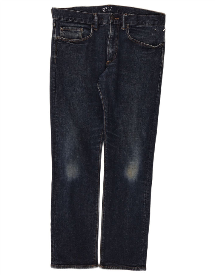 Ανδρικό τζιν Gap Slim W32 L27 Navy Blue Cotton