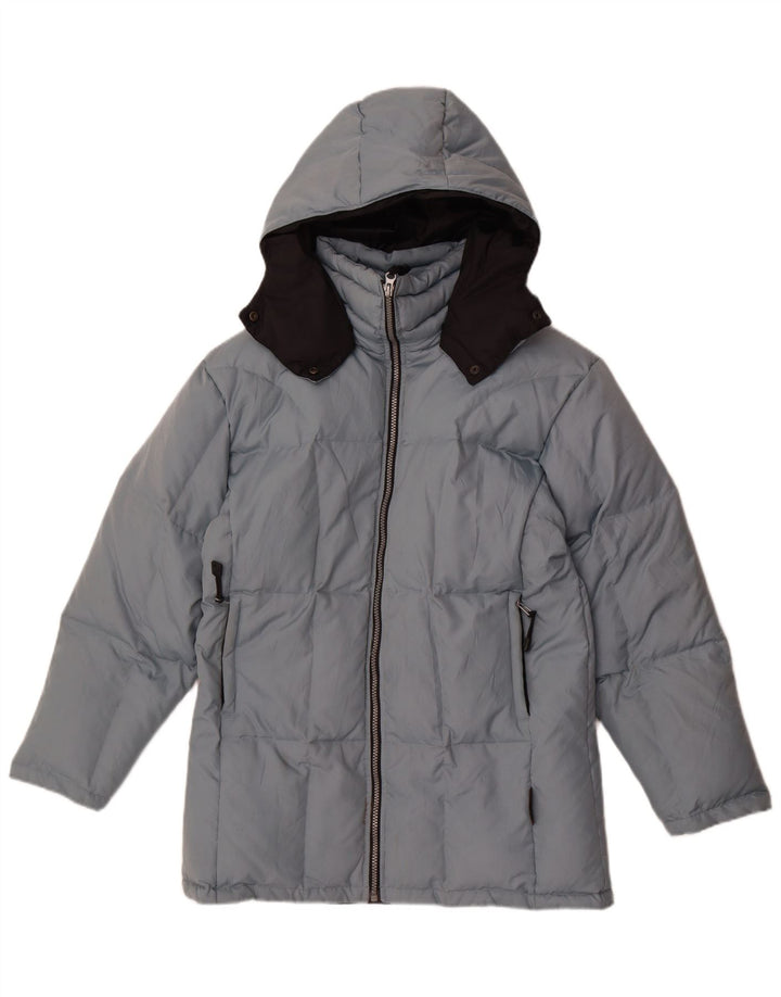 Asics Ανδρικό μπουφάν με κουκούλα UK 36 Small Blue Polyester