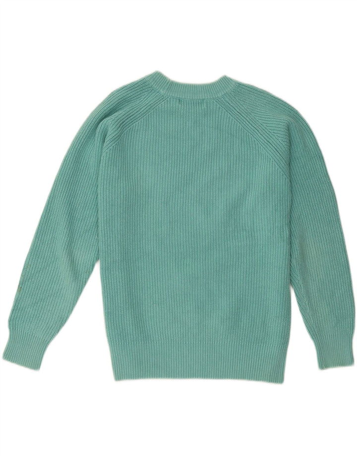 Marks & Spencer Γυναικείο πουλόβερ με λαιμόκοψη UK 14 Medium Turquoise