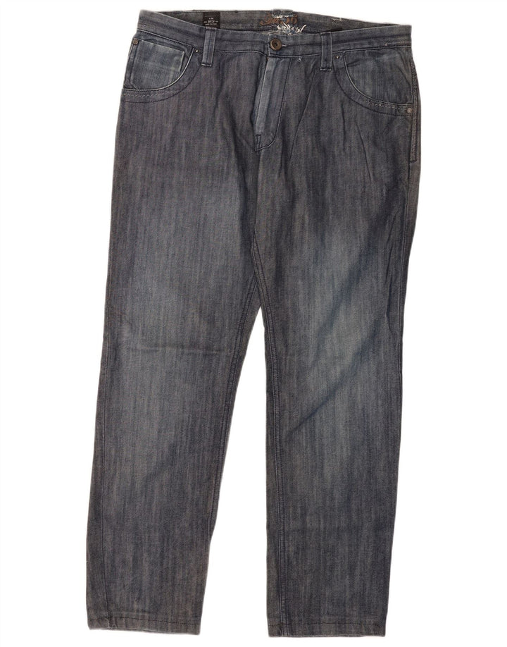 Ανδρικό τζιν ίσιο Datch W36 L30 Navy Blue Cotton