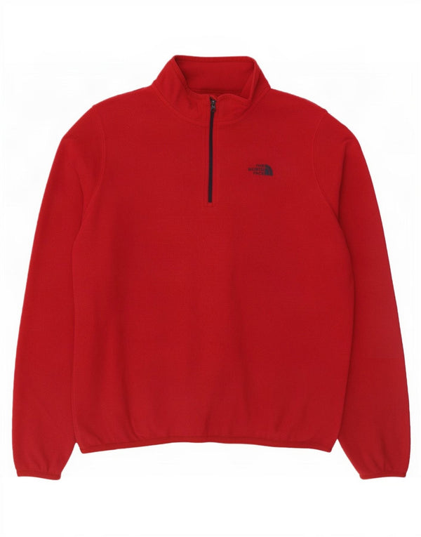 The North Face Γυναικείο Polartec με φερμουάρ Fleece Jumper UK 14 μεγάλο κόκκινο