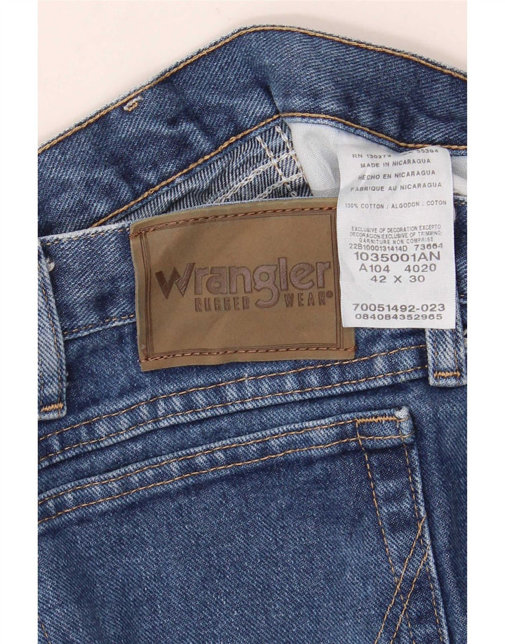 Ανδρικό τζιν Wrangler ίσιο W42 L30 Μπλε βαμβακερό