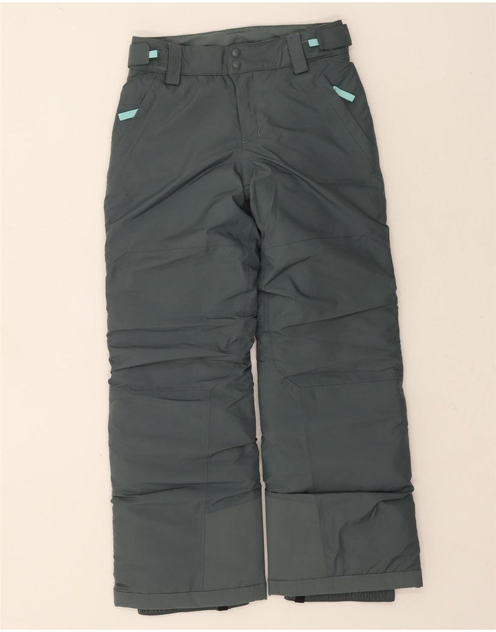 Patagonia Girls Ski Trousers 9-10 Years Medium Khaki Polyester
