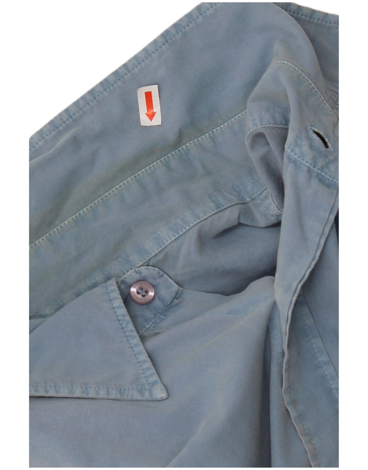 Ανδρικό πουκάμισο WRANGLER μεγάλο μπλε βαμβακερό