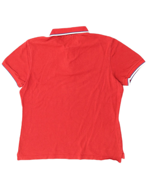 Ανδρικό πουκάμισο πόλο με λεπτή εφαρμογή Conte of Florence XL κόκκινο βαμβακερό