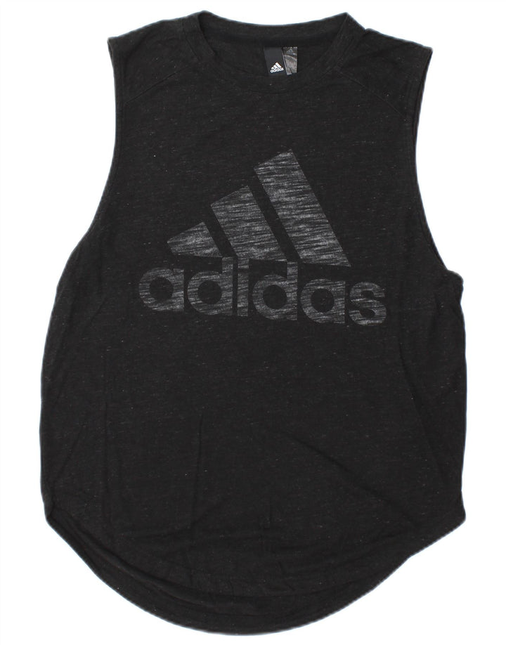 Ανδρικό γραφικό γιλέκο Adidas Top Small Black Flecked Rayon