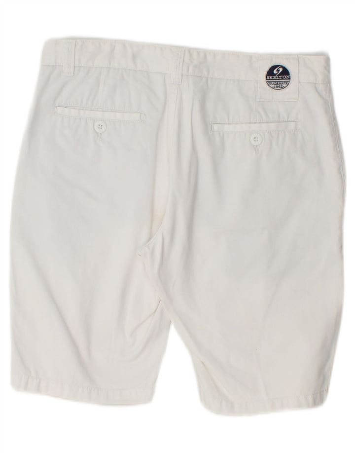 VINTAGE Ανδρικό σορτς Chino IT 48 Medium W32 Λευκό βαμβακερό